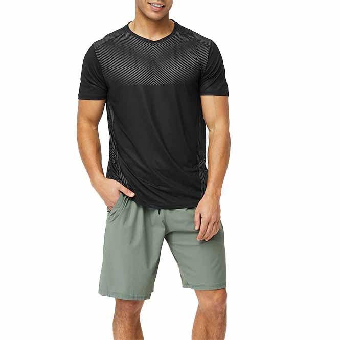 Men's Striped Athletic Shirt
